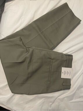 H&M Straight Leg Pants in Olive Green